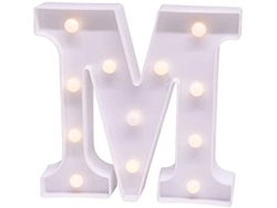 Letras com Luzes Led para Decoração de Interiores M