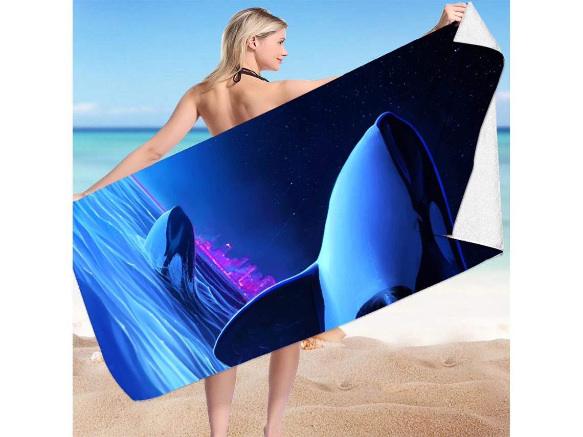 Toalla De Playa - 2 Fibras Ultrafinas 150*75 Cm 250 G