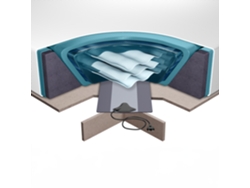 Conjunto completo para cama de agua BELIANI Solers de Espuma Blanco 160x200x20