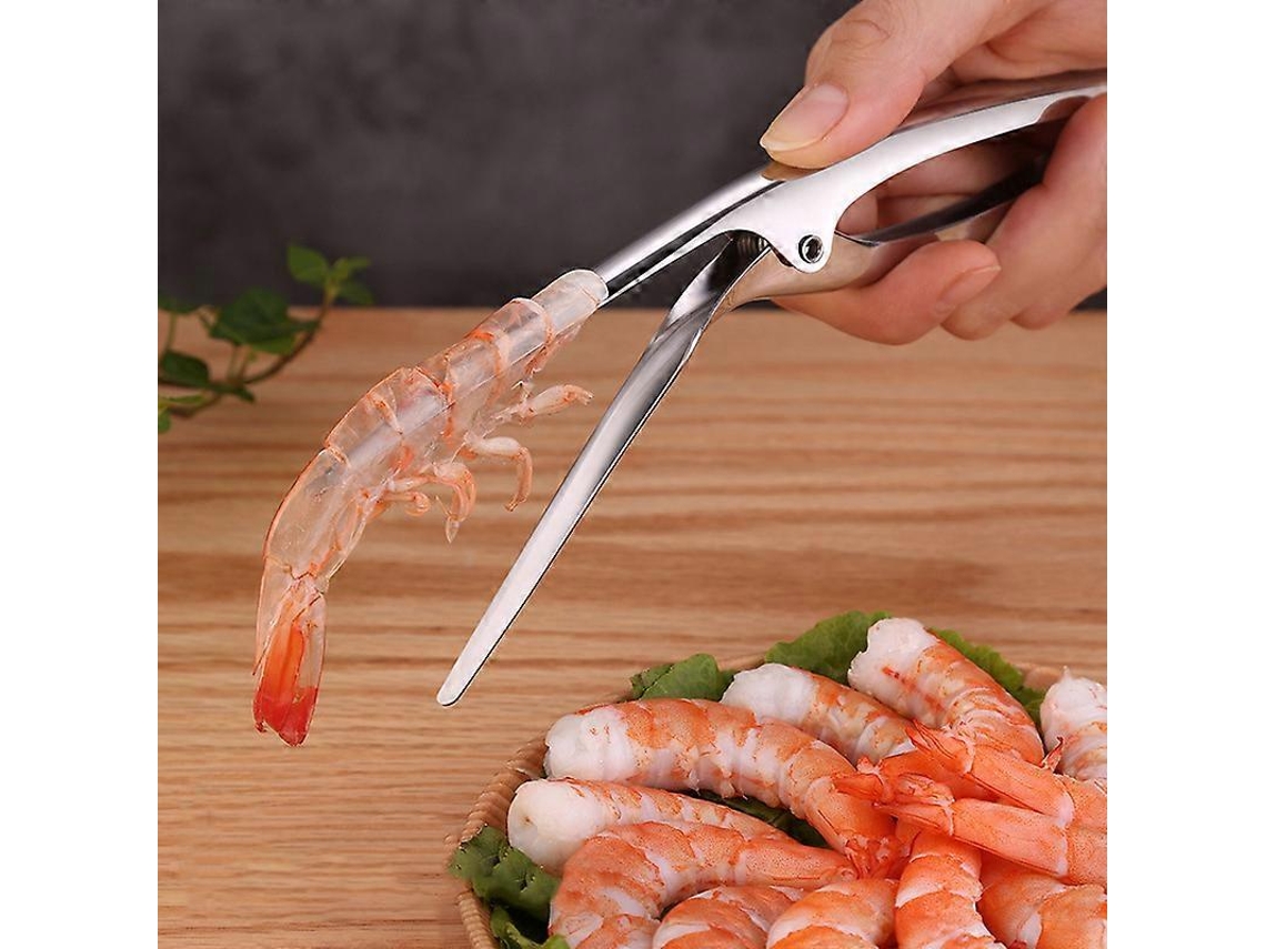 Pelador De Camarones De Acero Inoxidable Portátil - Herramienta Perfecta Para Cocina, Langosta Y Pescado
