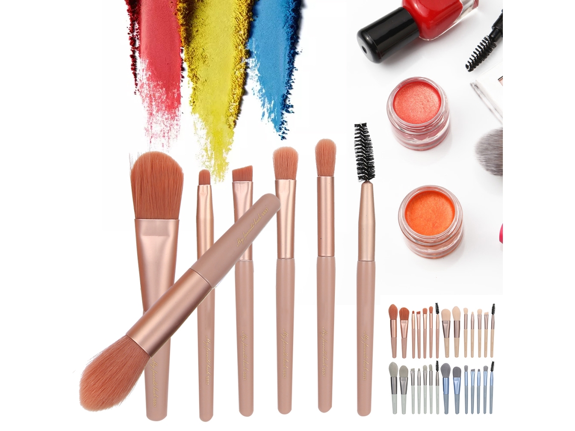 Conjunto De Pinceles De Maquillaje Profesional (para Sombras De Ojos Y Cejas)