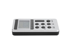 HURRISE Radio Portátil Qqt103 Mini Radio Portátil Profesional Receptor Estéreo Fm/Am Pantalla LCD con Video Walkman Plata