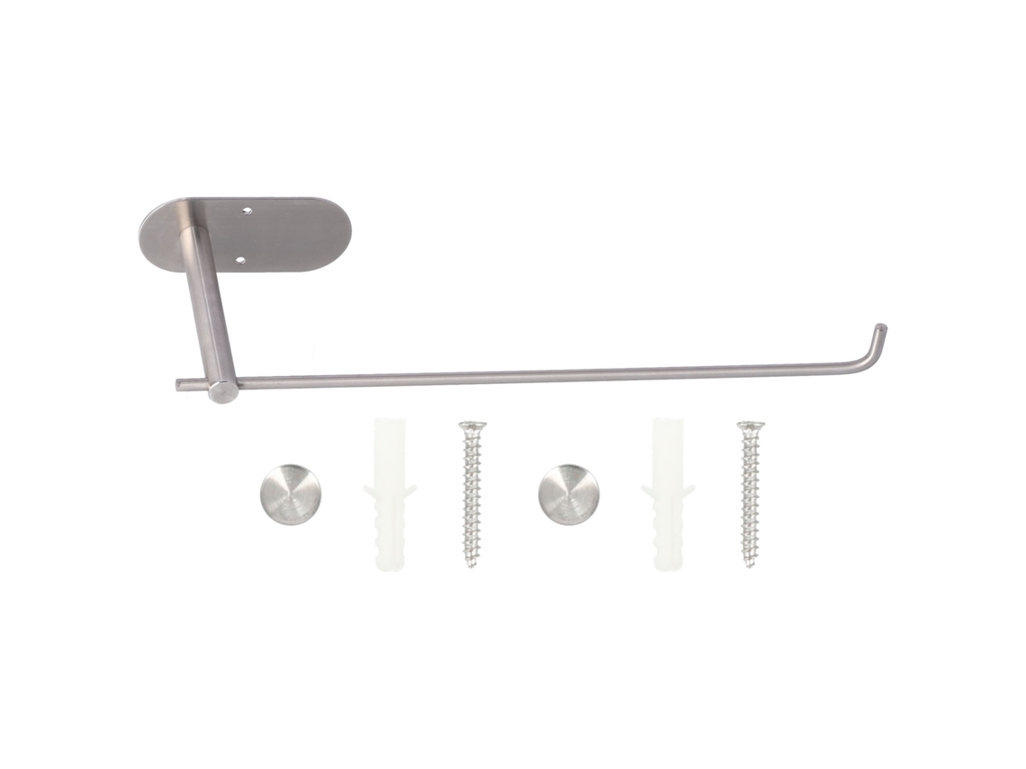 Portarrollos de papel higiénico de acero inoxidable para pared, para cocina y baño (como se muestra en la imagen).