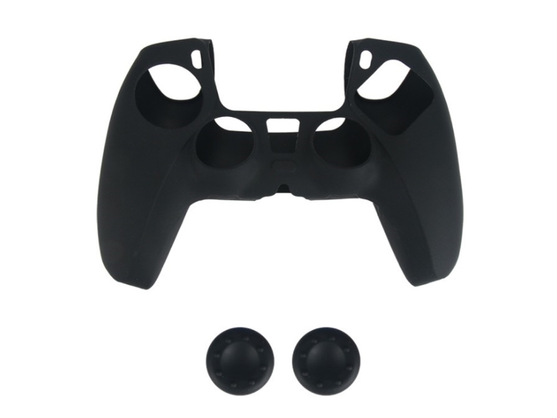 Caja Protectora De Silicona Para Controlador Ps5 (con Partículas Antideslizantes, Resistente A Arañazos Y Antichoque)