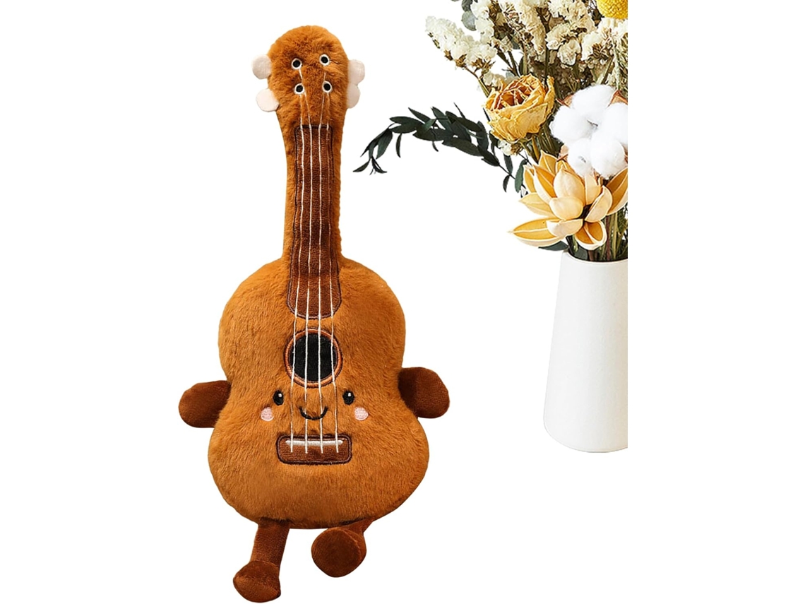 Guitarra de peluche suave con detalles suaves y seguros, diseño realista, Gokoco