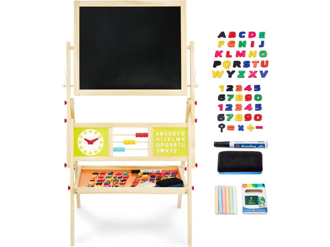 Pizarra de Dibujo MAMABRUM Wooden Play Board (98 x 45 cm - Madera - Magnético: Si)