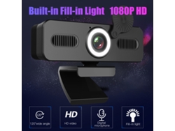 Cámara Web Hd 1080p Con Micrófono, Gran Angular De 120°, Luz De Relleno, Usb Para Ordenador, Portátil, Grabación De Llamadas, Reuniones.