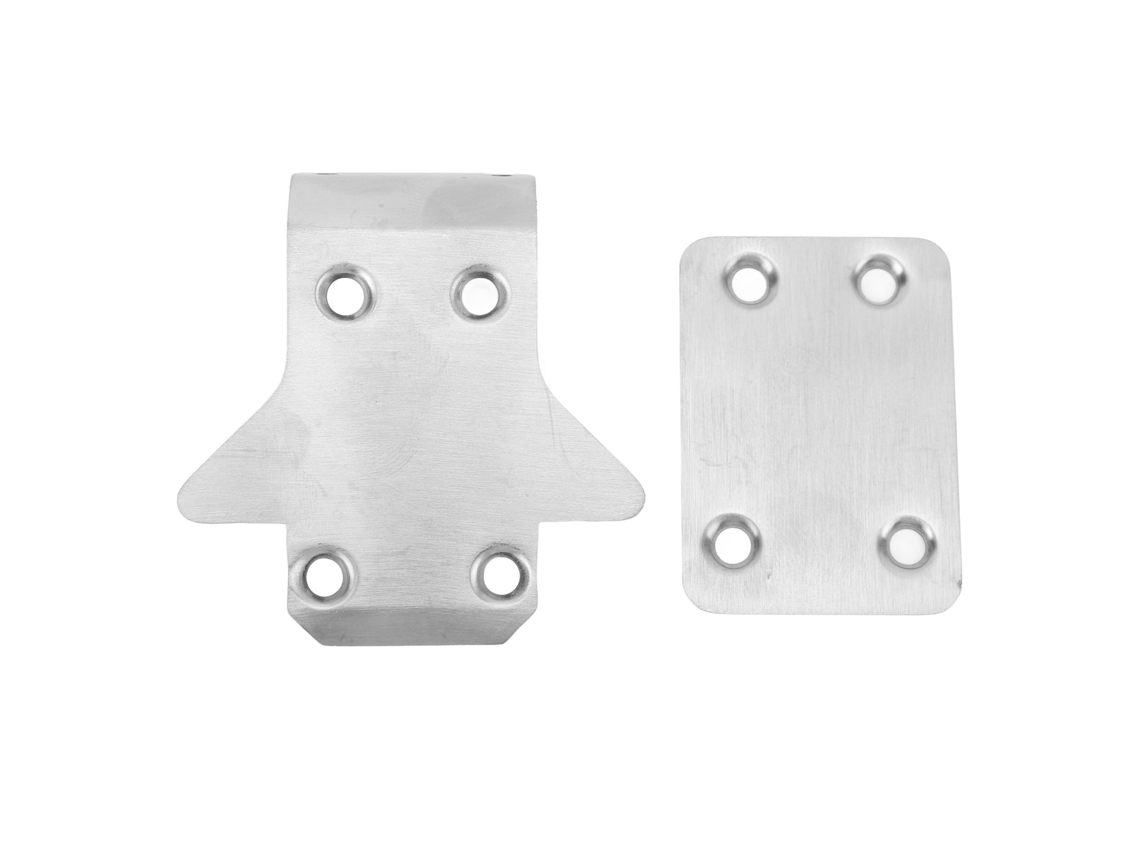 Placas Protectoras De Chasis De Acero Inoxidable Para Coches Rc Kyosho Mp10 Mp9e