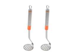 Juego de 2 prensas de ajo de acero inoxidable para patatas y albóndigas, utensilio de cocina multifuncional para ablandar carnes. Rosewell