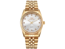 Reloj Gusshious Gold Watch Par de relojes de pulsera de acero inoxidable para hombre y blanco