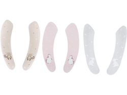 6 Pares De Cojines Universales Autoadhesivos Gruesos Para Inodoro Con Diseño De Conejo Y Pingüino