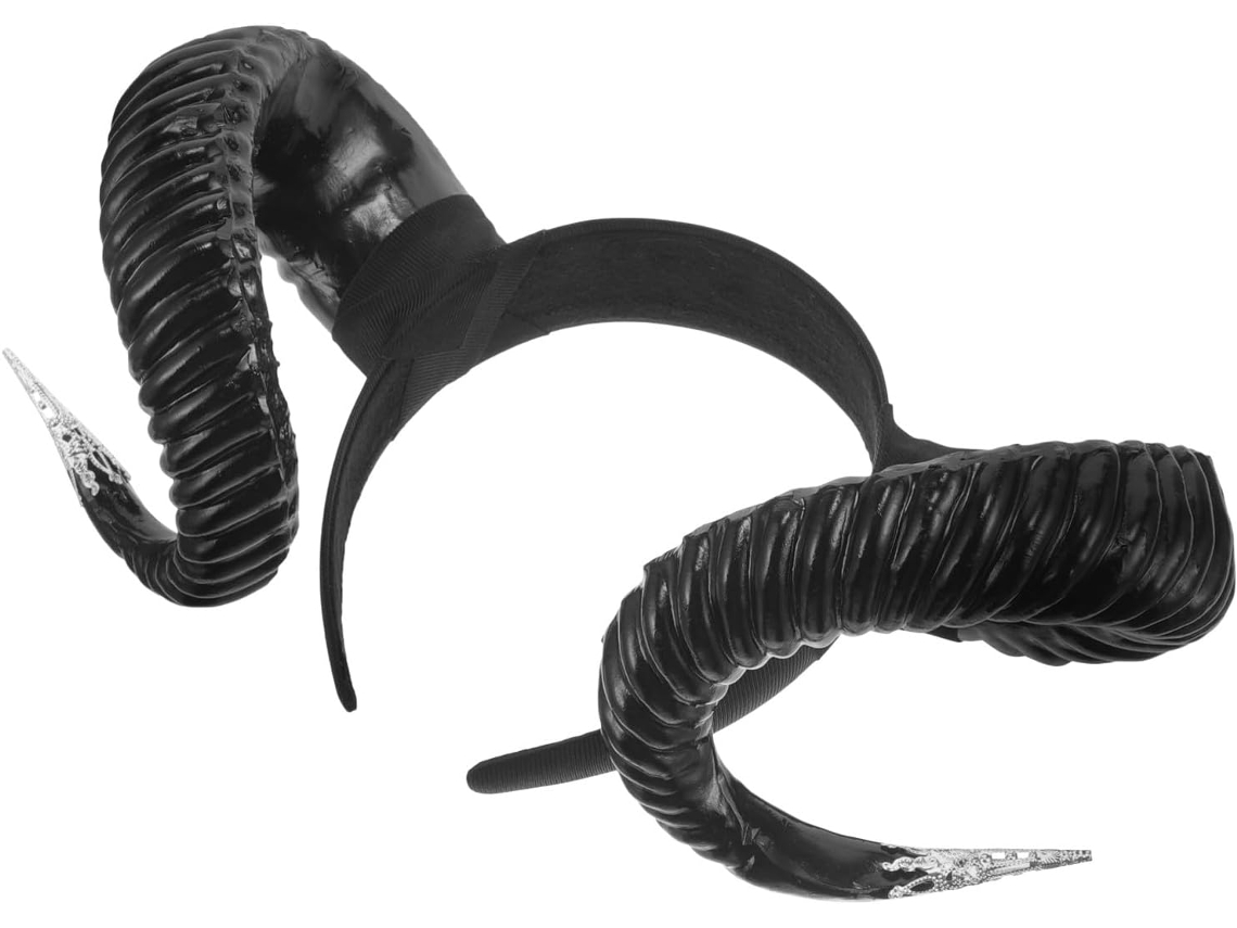 Diadema A Cornes De Diable Negro En Plástico Solide Pour Costume Fête Cosplay Accessoire Cabello