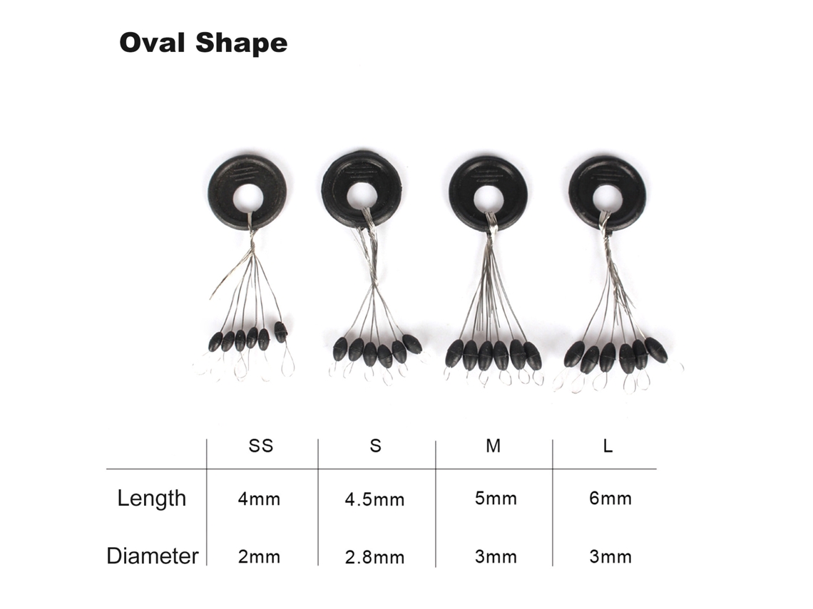 10 Tornillos De Pesca De Goma Negra Space Beans Para Flotadores De Pesca De Carpas