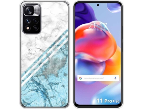 Carcasa para Xiaomi Redmi Note 11 Pro+ Plus 5G TUMUNDOSMARTPHONE Dibujos Mármol 02 Multicolor