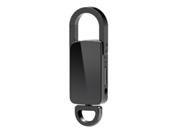 Mini grabadora digital, 320 horas de grabación, 15 horas de batería, 4 GB, Yizhood (negra)