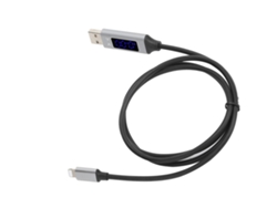 Cable De Extensión Usb-c 4k Hd Usb 3.1 Pd 3a 60w 1m Con Led De Voltaje Y Corriente