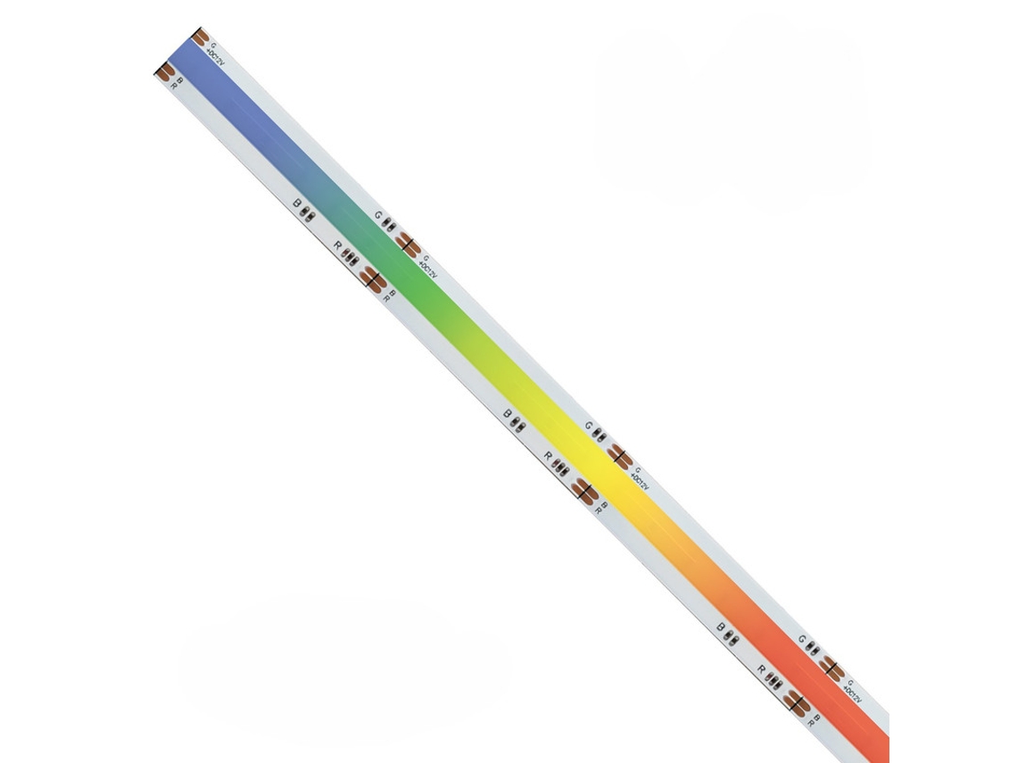 Tira LED COB IP20 5m RGB 12V 15W/MT