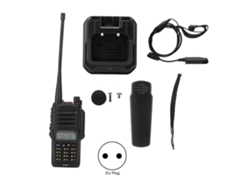 Radio Portátil Bidireccional Uv Xr Plus, Resistente Al Agua, Con Linterna Led Integrada Y Auriculares.