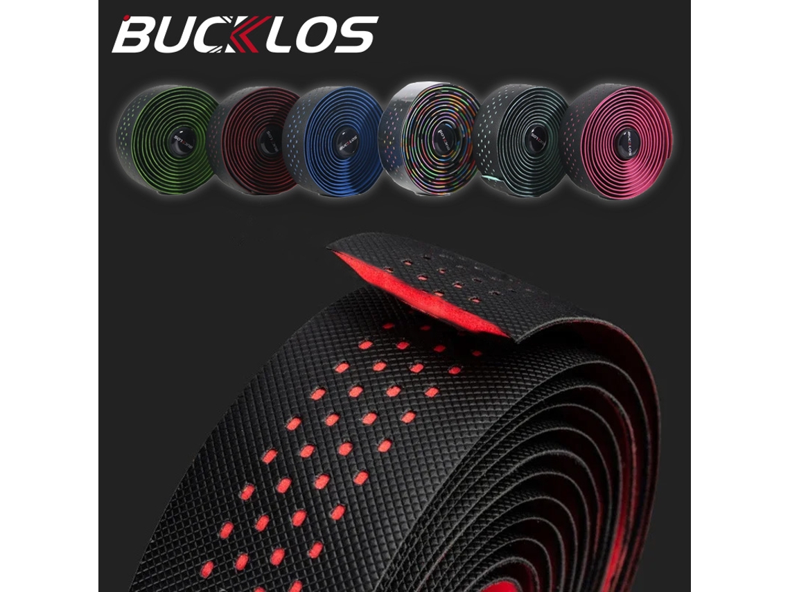Cinta de bicicleta de grava Bucklos de poliuretano y EVA, duradera para manillar de carretera y ciclismo.