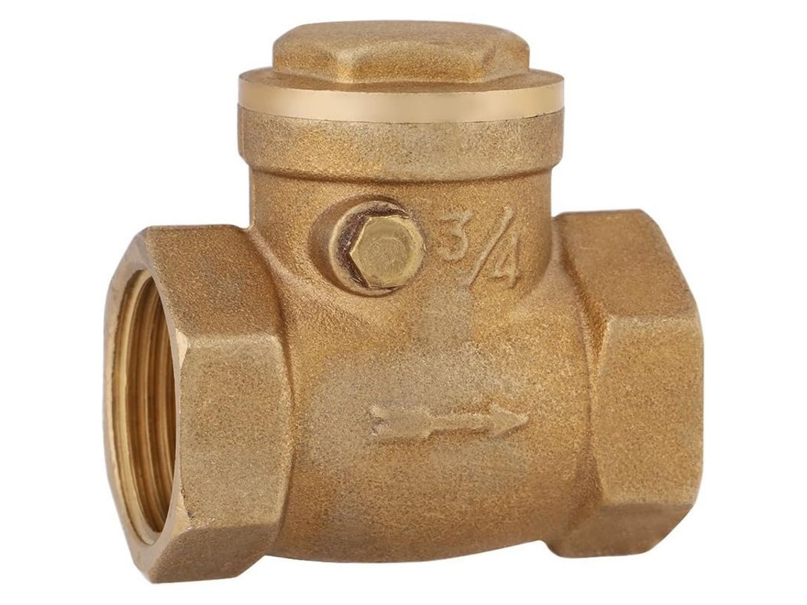 Válvula De Retención Hembra De Latón Dn20 3/4 Bsp De 232 Psi Para Agua Para Evitar El Reflujo De Agua.