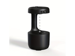 Humidificador USB antigravedad con reloj y luz nocturna. Pickifyvayotoy