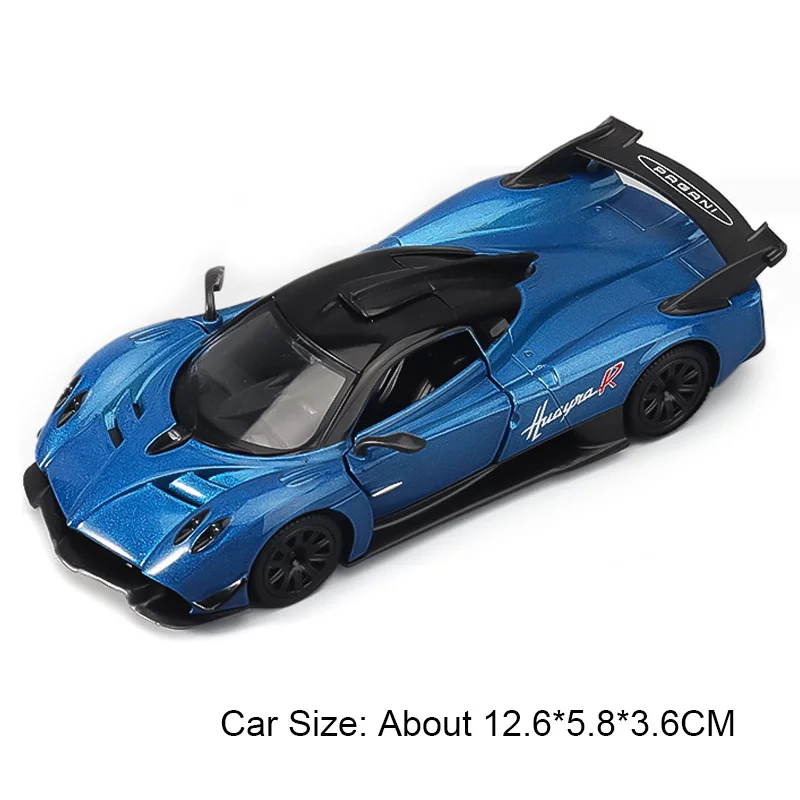 (huayra Azul) Escala 1:36 - Modelo De Coche De Juguete - Fundición A Presión - Vehículo En Miniatura