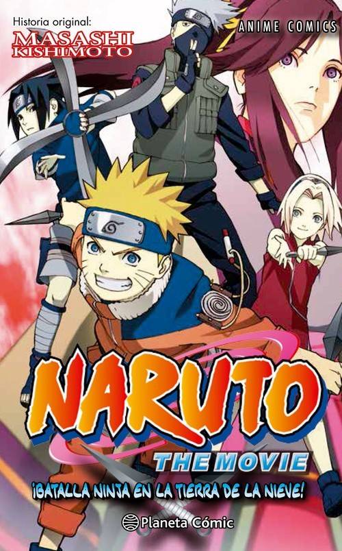 Naruto Anime Comic nº 02 ¡batalla ninja en la tierra de nieve tapa blanda libro masashi kishimoto español manga