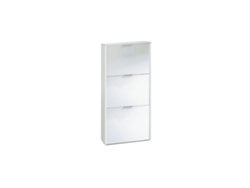 Zapatero Moderno de 3 puertas Blanco 60 x 113 x 22cm cm