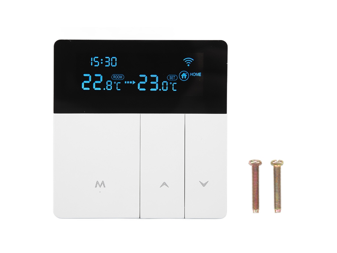 Termostato inteligente Tuya para agua caliente con control por app, LCD digital, Wi-Fi, CA 90-240 V
