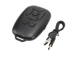 Control remoto inalámbrico Bluetooth 4.0 para obturador de cámara, videos y selfies, color negro