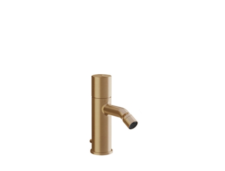 Mezclador monomando para bidé Gessi Habito, con válvula de descarga, 111 mm de proyección, montaje en mesa, UNITO, 70007