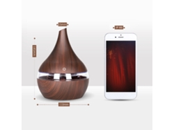 Umidificador De Ar Aromático Elétrico Usb 300ml Com Madeira, Nebulizador De Óleo Essencial Para Casa E Escritório