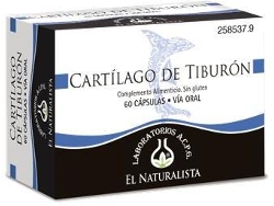 Complemento Alimentar EL NATURALISTA Cartilagem De Tubarão (60 cápsulas)