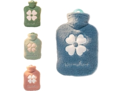 Mini Bolsa De Agua Caliente Portátil De Peluche Con Diseño De Dibujos Animados, 1000 Ml - Azul