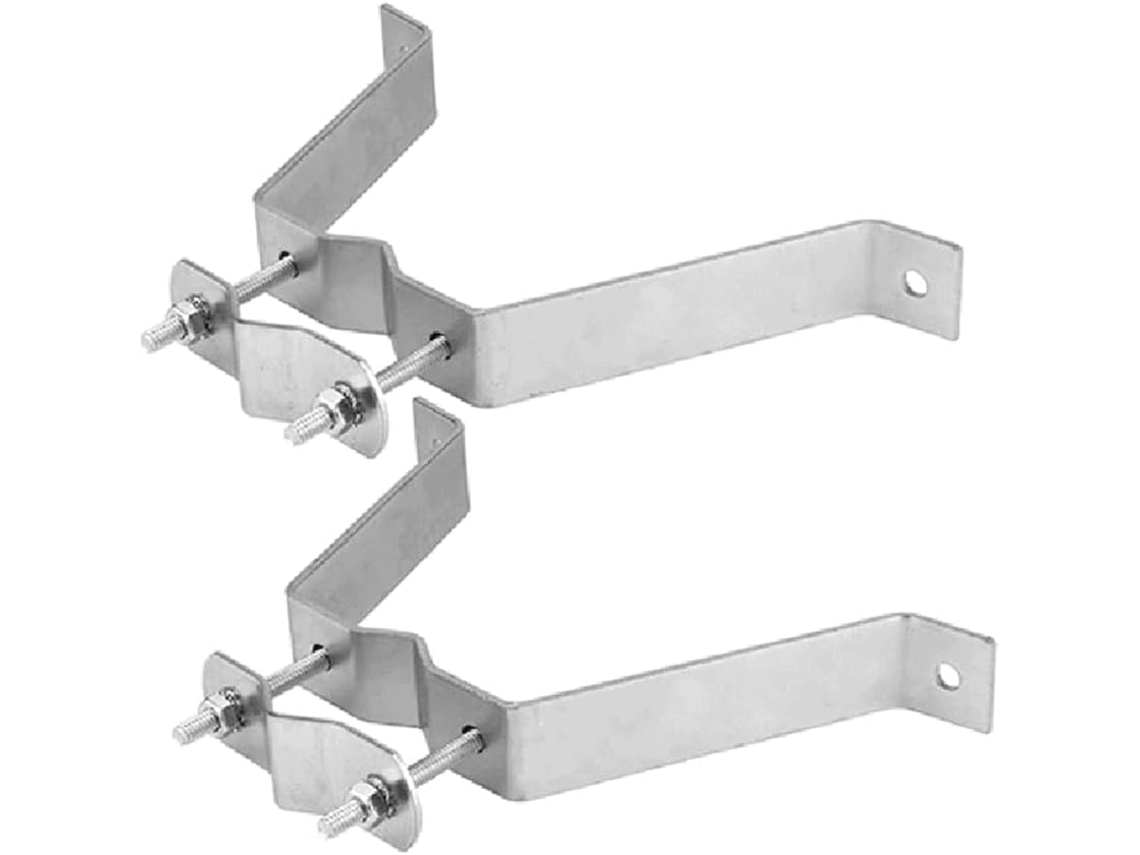 Soporte De Pared Doble Robusto Para Antena De Tv Exterior Con Montaje En Pared Y Poste.
