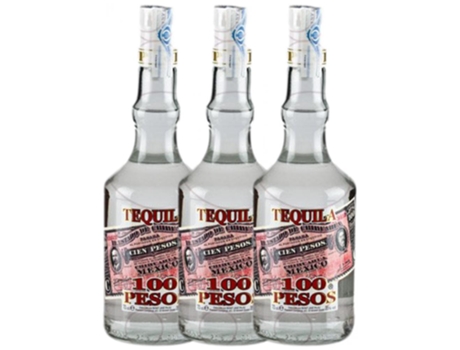 Tequila PEQUEÑOS PRODUCTORES Cien Pesos Blanco (0.7 L - 3 unidades)