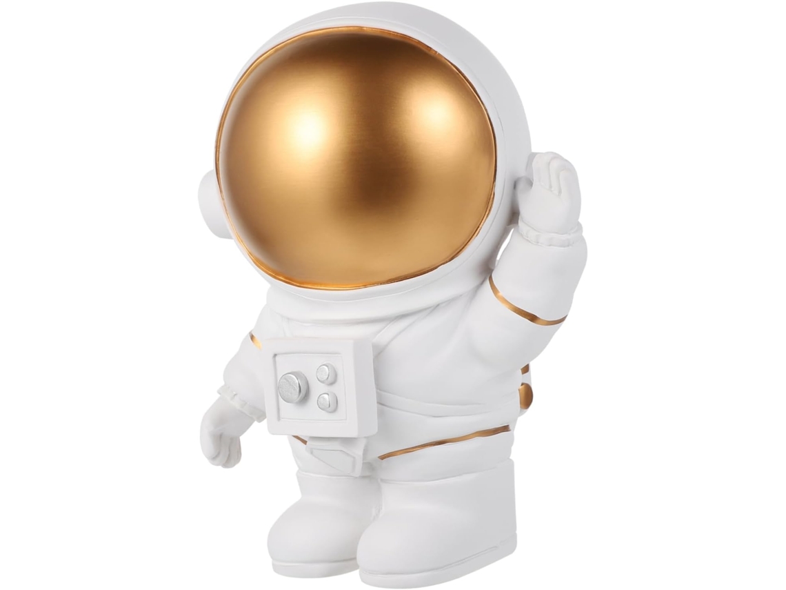 Figura de astronauta de resina, decoración de oficina, astronauta divertido para fans.