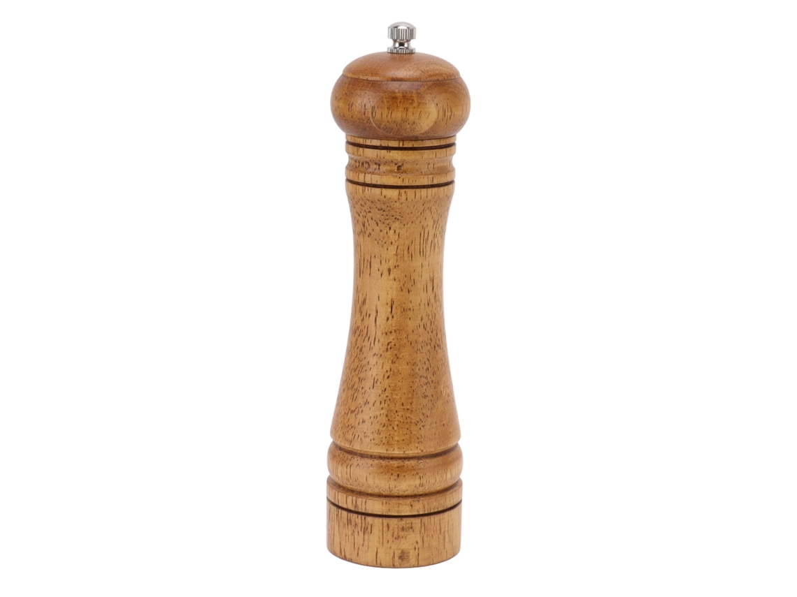 Molinillo De Madera Para Sal Y Pimienta Con Núcleo Cerámico Ajustable Para Uso Doméstico Y Profesional 21,6 X 5,5 Cm