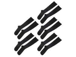 5 Pares De Calcetines De Compresión Largos, Negros, Antideslizantes Y Tubulares Para Mujer, Que Llegan Hasta La Rodilla, Ideales Para Deportes.