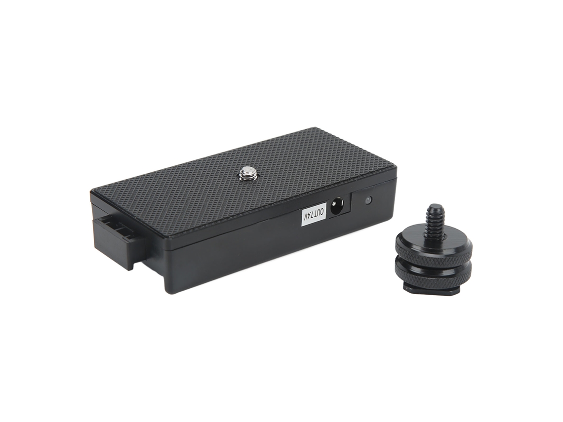 Placa Adaptadora De Batería De Cámara Plástica Con 2 Salidas Dc 7.4v Para Baterías Serie Npf