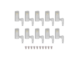 2026 10 piezas de luz LED con sensor para bisagras internas de armario, vestidor, gabinete, luz nocturna para dormitorio