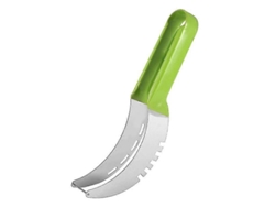 Cortador de fruta 2 en 1 de acero inoxidable. Rebanador de fruta multifuncional de acero inoxidable.