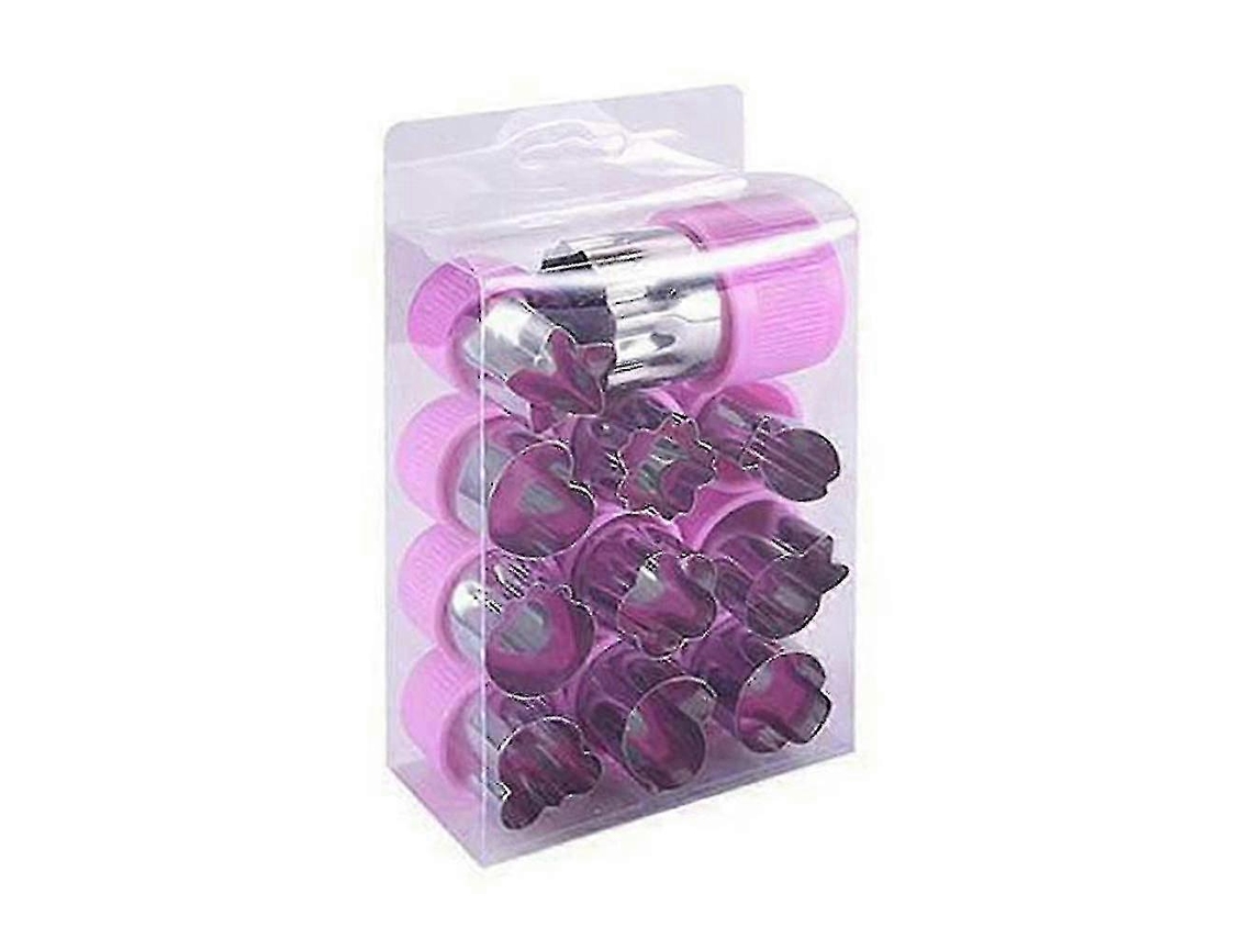 Paquete de 12 cortadores de galletas de acero inoxidable para frutas y verduras 9f54 Everley891