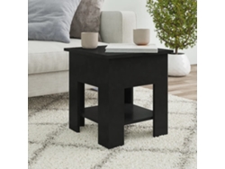 Mesa de Centro de Apoyo 40X40X42 Cm Madera Procesada Negro