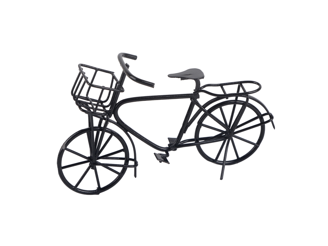 Ats-bicicleta Metálica Miniatura 1:12 Accesorio Decorativo Para Casa De Muñecas