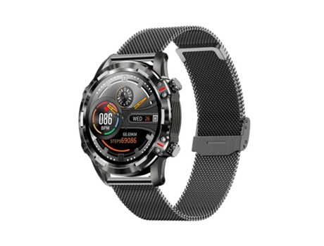 Smart Watch Hombres 1.32inch Bluetooth Llamada Impermeable Fitness Tracker Monitor Smartwatch Para Android IOS con correa VEANXIN