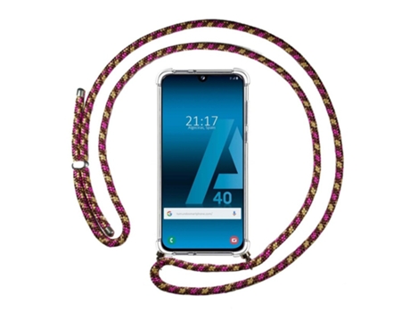 Carcasa Samsung Galaxy A40 TUMUNDOSMARTPHONE Colgante Rosa