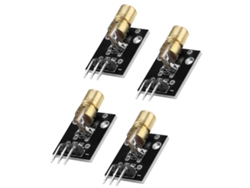 Yncm2026-módulo De Transmisor Láser 4pcs 5mw 650nm Diodo Láser Punto Rojo Para Proyectos De Sensores Láser