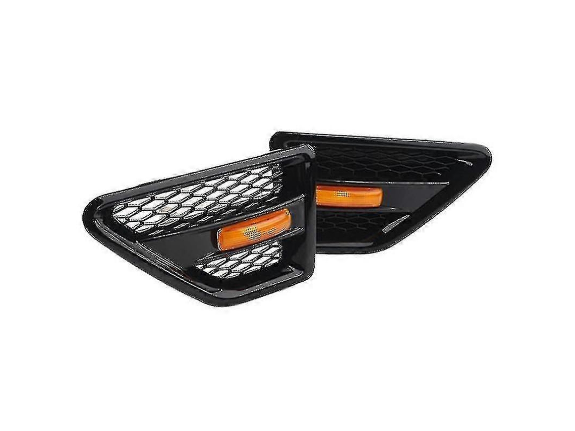 rejillas laterales delanteras de malla para Land Rover Freelander 2 (2006-2016), color negro.