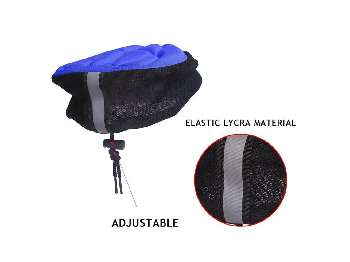 Cubre Asiento De Bicicleta 3d Transpirable Suave Almohadilla Acolchada Para Bicicleta (negro)